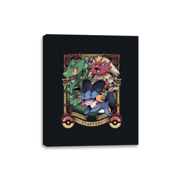 Hoenn Starters - Canvas Wraps Cheap
