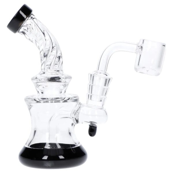 Twisted Neck Dab Rig with Showerhead Perc - 5 in Online Sale - Image 4