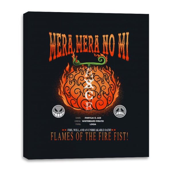 Mera Mera No Mi Devil Fruit - Canvas Wraps Hot on Sale - Image 3