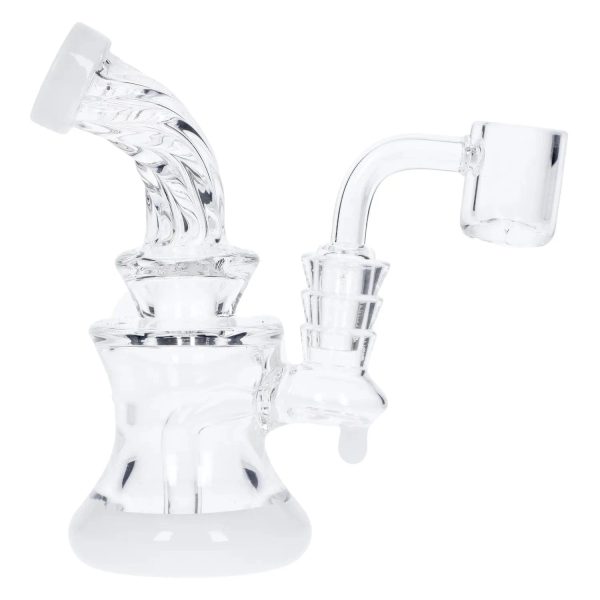 Twisted Neck Dab Rig with Showerhead Perc - 5 in Online Sale