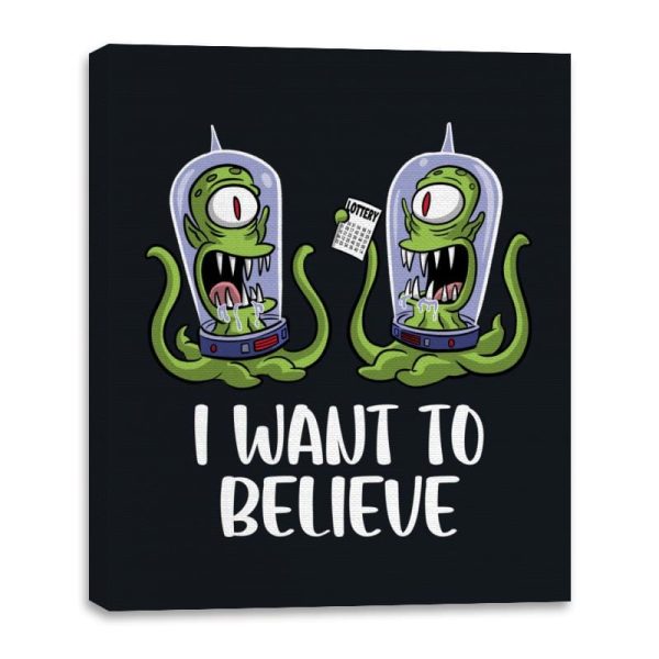 I Want to Believe in the Lottery - Canvas Wraps For Discount - Image 3