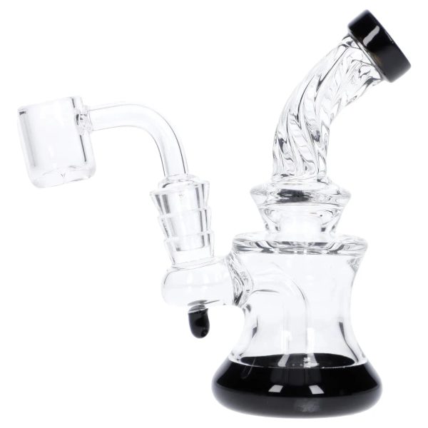 Twisted Neck Dab Rig with Showerhead Perc - 5 in Online Sale - Image 3