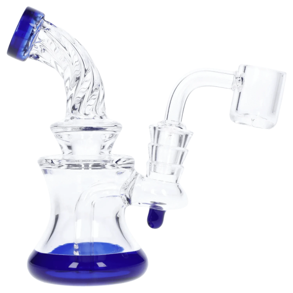 Twisted Neck Dab Rig with Showerhead Perc - 5 in Online Sale - Image 5