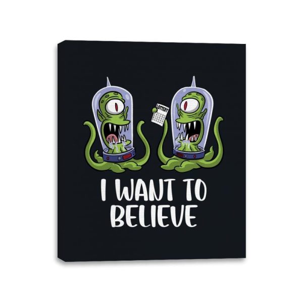 I Want to Believe in the Lottery - Canvas Wraps For Discount - Image 2