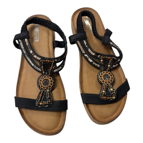 Sandals Flats By Temofon In Brown, Size:10.5 on Sale - Image 2