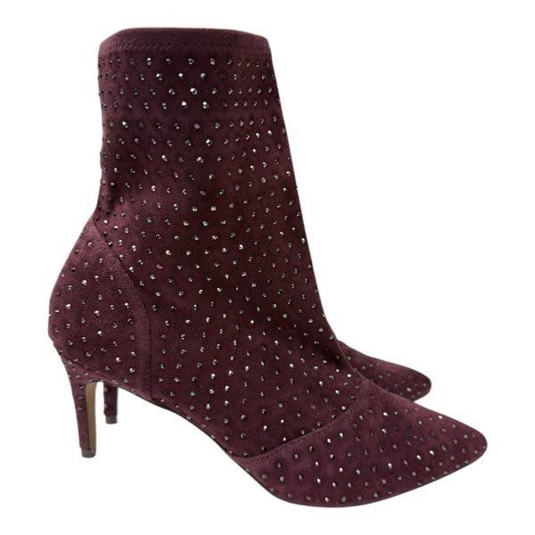Boots Ankle Heels By Charles David In Purple, Size:10 Hot on Sale