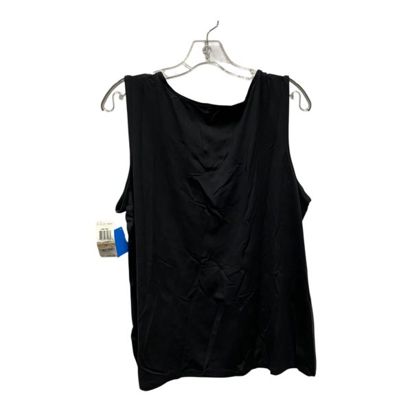 Top Sleeveless Basic By Charter Club In Black, Size:2X Online Hot Sale - Image 2