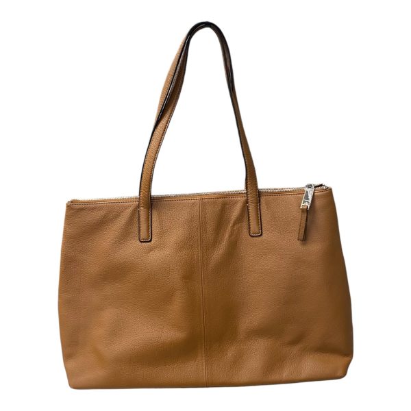 TOTE LEATHER by TAHARI BY ARTHUR LEVINE In BROWN, Size: LARGE Online Hot Sale - Image 2