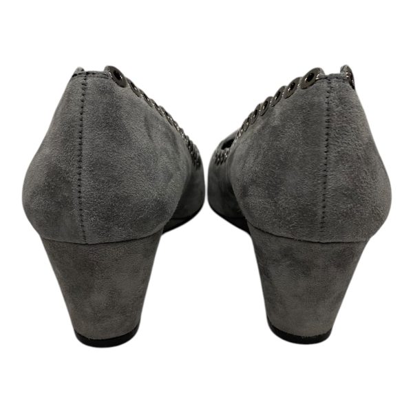 Shoes Heels Wedge By Vaneli In Grey, Size:9 For Discount - Image 3