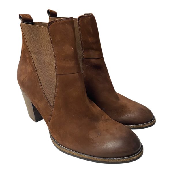Boots Ankle Heels By Paul Green In Brown, Size:6.5 For Cheap
