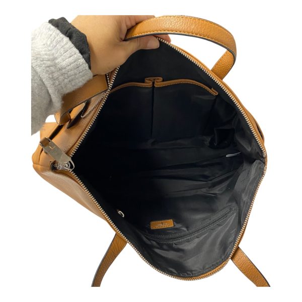 TOTE LEATHER by TAHARI BY ARTHUR LEVINE In BROWN, Size: LARGE Online Hot Sale - Image 3