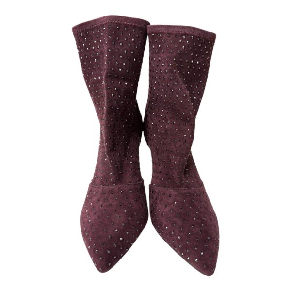 Boots Ankle Heels By Charles David In Purple, Size:10 Hot on Sale - Image 2
