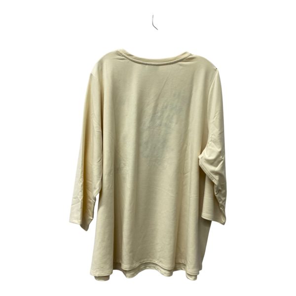 Top Ls By Logo In Cream, Size:3X Supply - Image 2