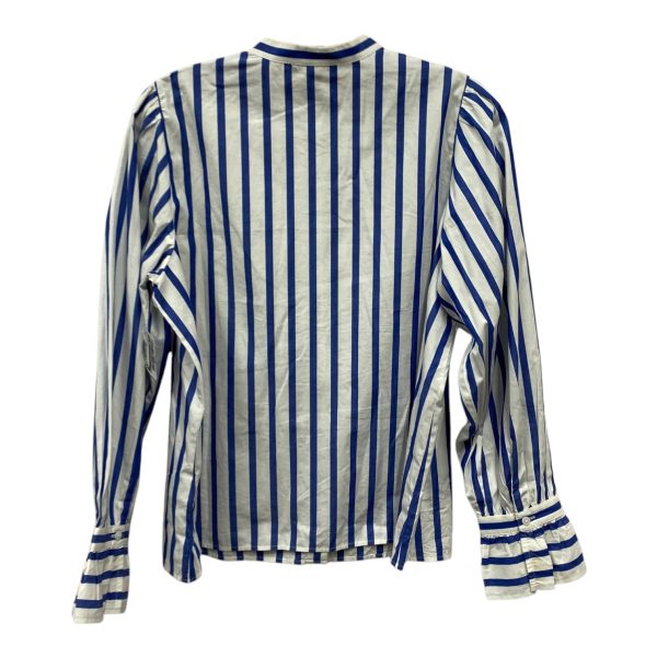 Top Ls By J. Crew In Blue & White, Size:S For Discount - Image 2