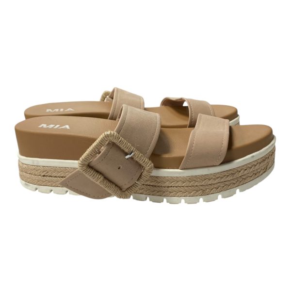 SANDALS HEELS PLATFORM by MIA In TAN, Size: 9 Online now - Image 2
