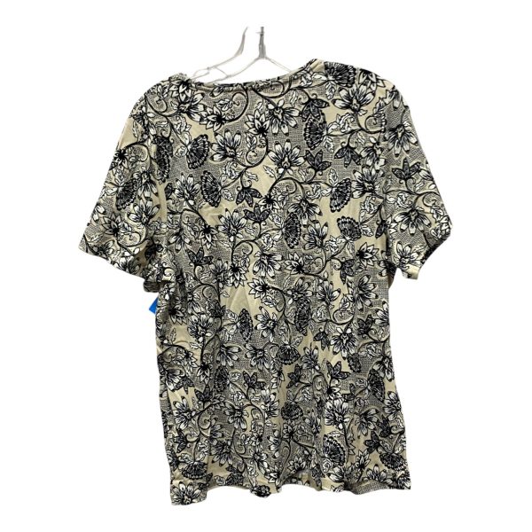 Top Ss By Croft And Barrow In Black & Tan, Size:1X Online now - Image 2
