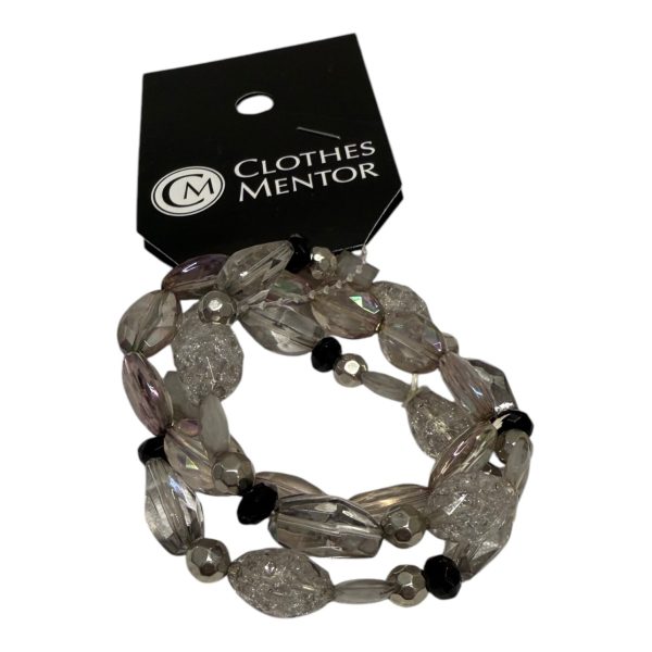 Bracelet Beaded  In Purple, Size:03 Piece Set Online Sale