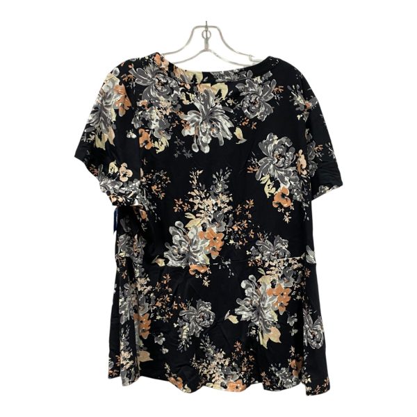 Top Ss Basic By Isaac Mizrahi Live Qvc In Black & Cream, Size:1X Sale - Image 2