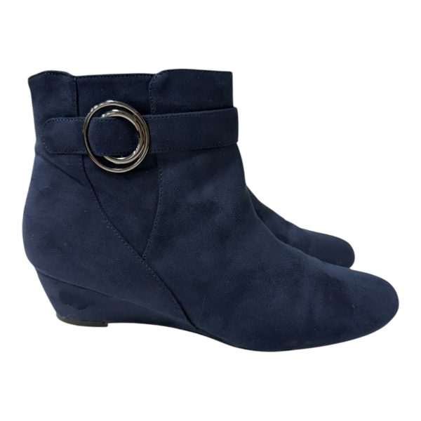 Boots Ankle Flats In Navy, Size:10 Online