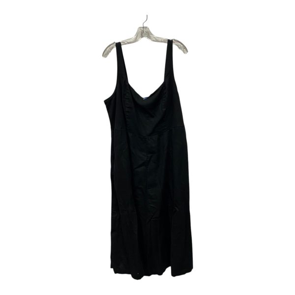 Dress Casual Midi By Old Navy In Black, Size:2X Discount
