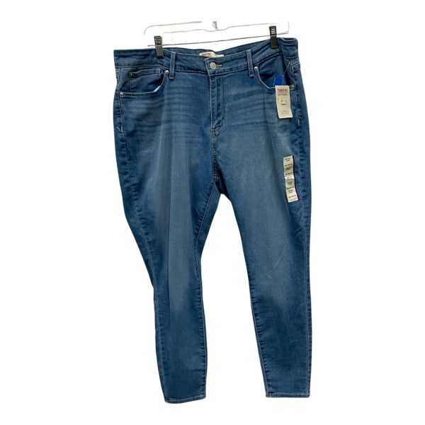 Jeans Skinny By Levis In Blue, Size:18 For Cheap