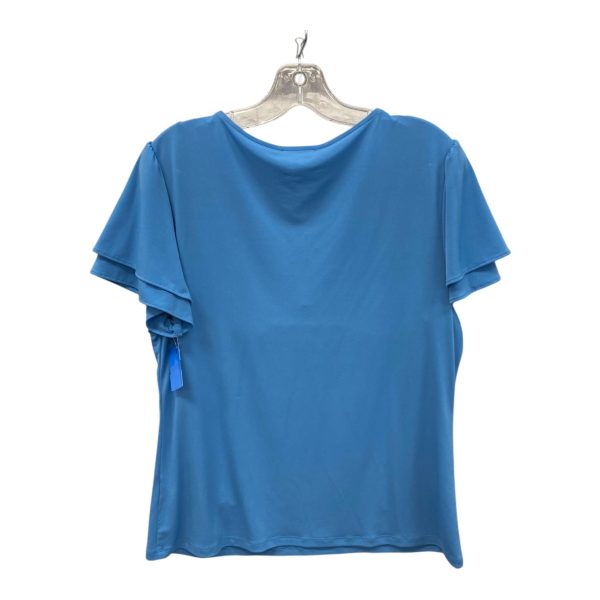 Top Ss By Calvin Klein In Blue, Size:L Sale - Image 2