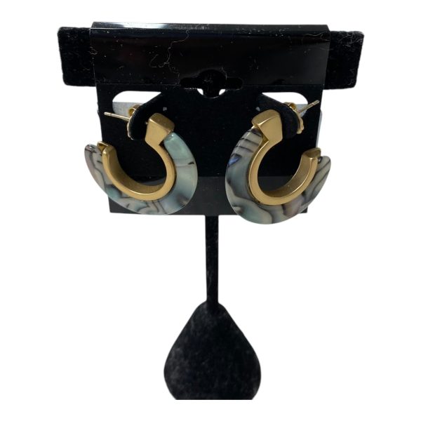 Earrings Hoop By Lucky Brand In Blue & Gold Online Hot Sale