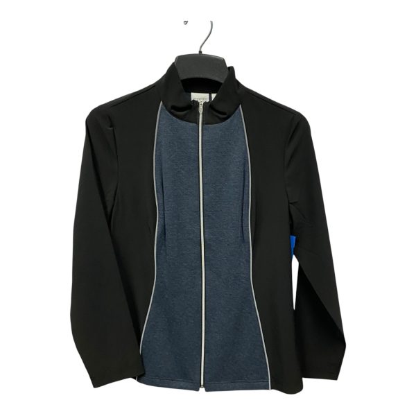 Athletic Jacket By Chicos In Black, Size:M Hot on Sale