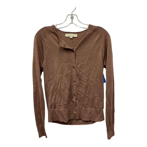 Sweater Cardigan By Loft In Mauve, Size:S Sale