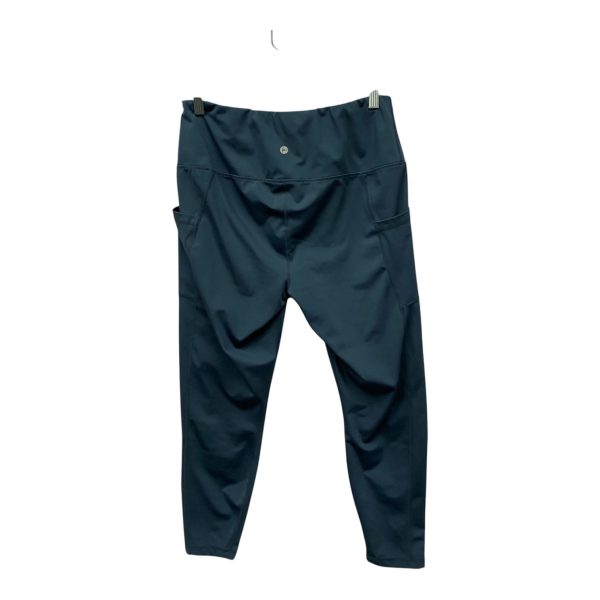 Athletic Leggings By 90 Degrees By Reflex In Blue, Size:Xl Online Hot Sale - Image 2