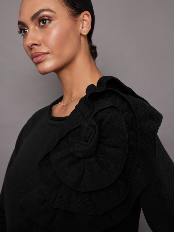 Nomia Rosette Top - Black Discount - Image 3