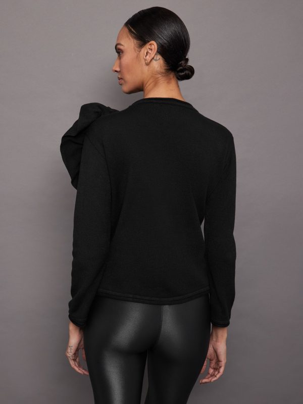 Nomia Rosette Top - Black Discount - Image 5
