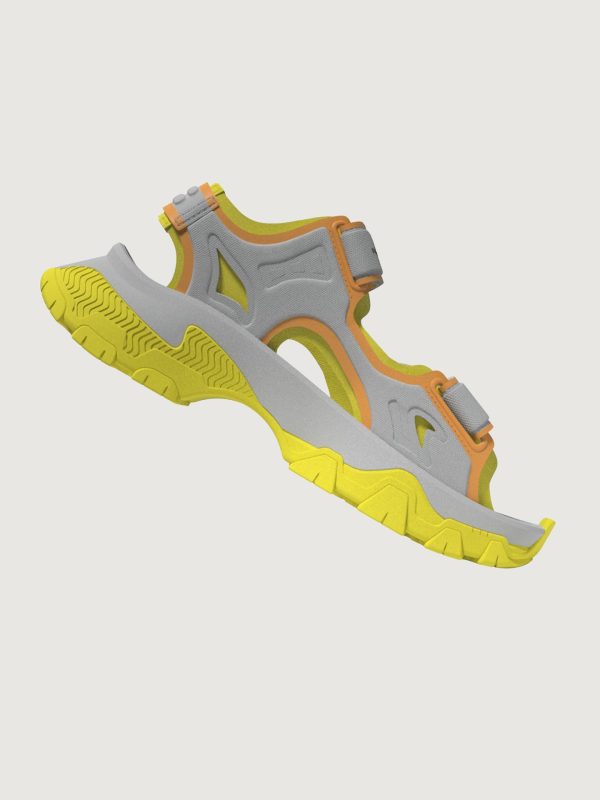 aSMC Hika Sandal Canvas - Chalk Pearl Bright Yellow Hazy Orange Online Sale - Image 4