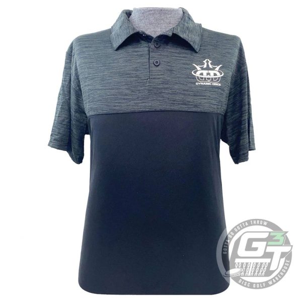 Dynamic Discs FollowThru Shadow Tonal Short Sleeve Performance Disc Golf Polo Shirt For Cheap